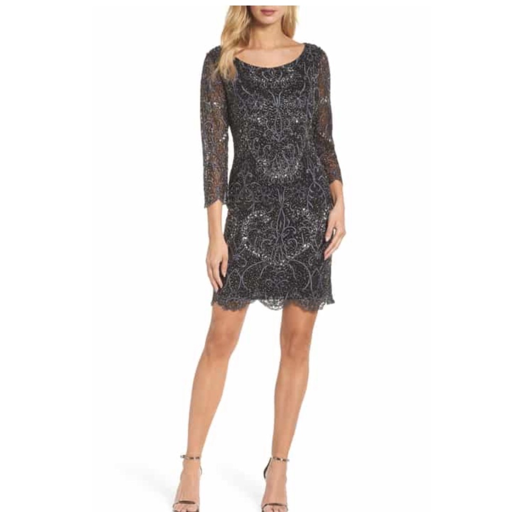Pisarro Nights embellished cocktail dress NWOT